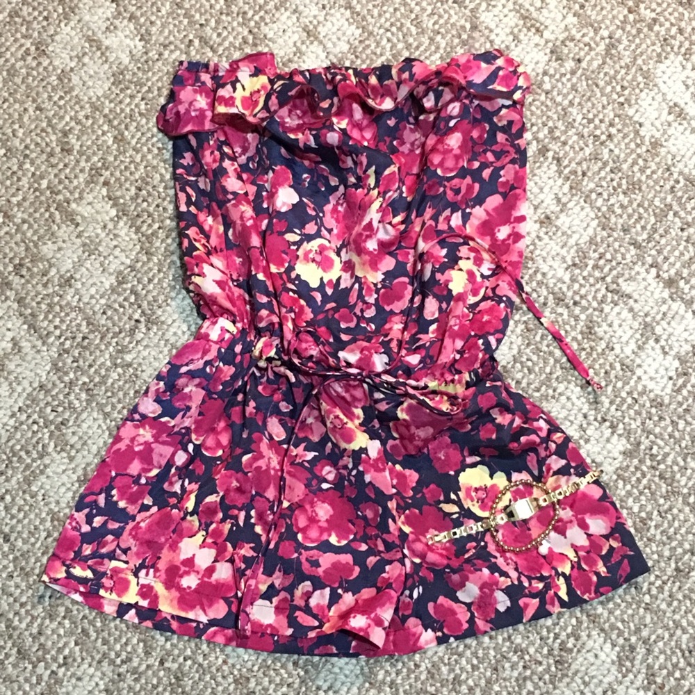 Pink Floral Romper Super Cute
